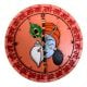 Handcrafted Lippan Art Krishna Wall Clock